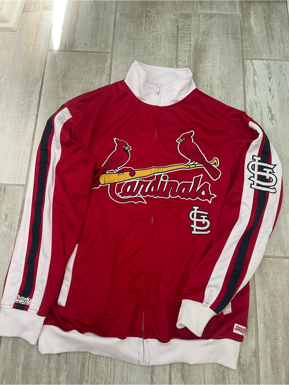 Stitches St Louis Cardinals Athletic Track Jacket